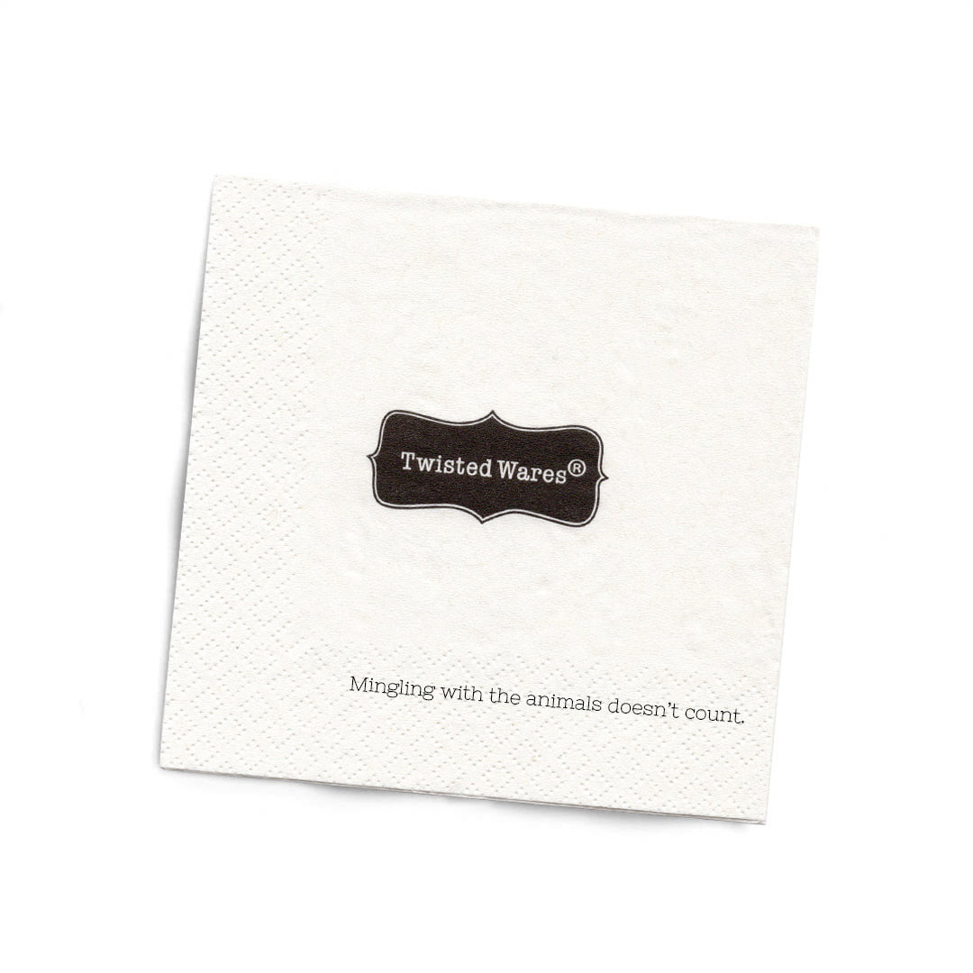 Please Mingle Like You Mean It Cocktail Napkins - Twisted Wares®
