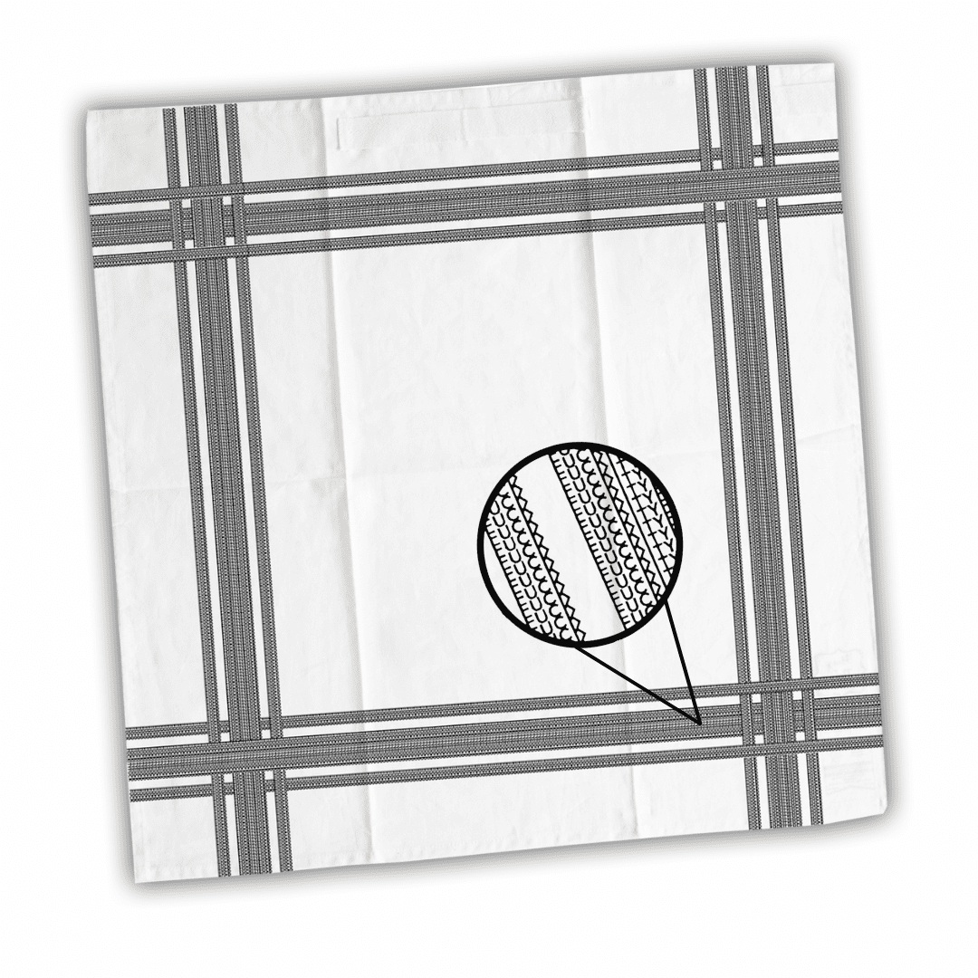 F Stripe Illusion Flour Sack Hang Tight Towel - Twisted Wares®