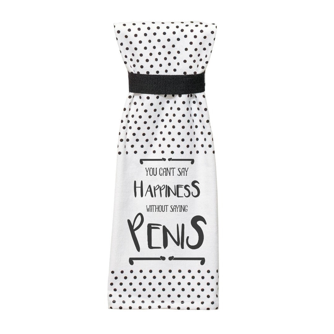 You Can't Say Happiness Without Saying Penis Terry Towel - Twisted Wares®