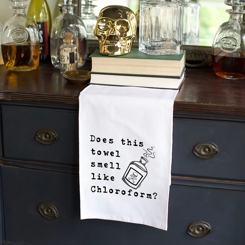 Does This Towel Smell Like Chloroform? Flour Sack Hang Tight Towel - Twisted Wares®