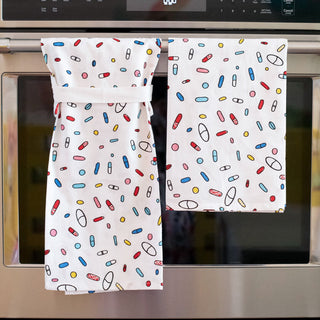 Pills Pattern Flour Sack Hang Tight Towel - Twisted Wares®