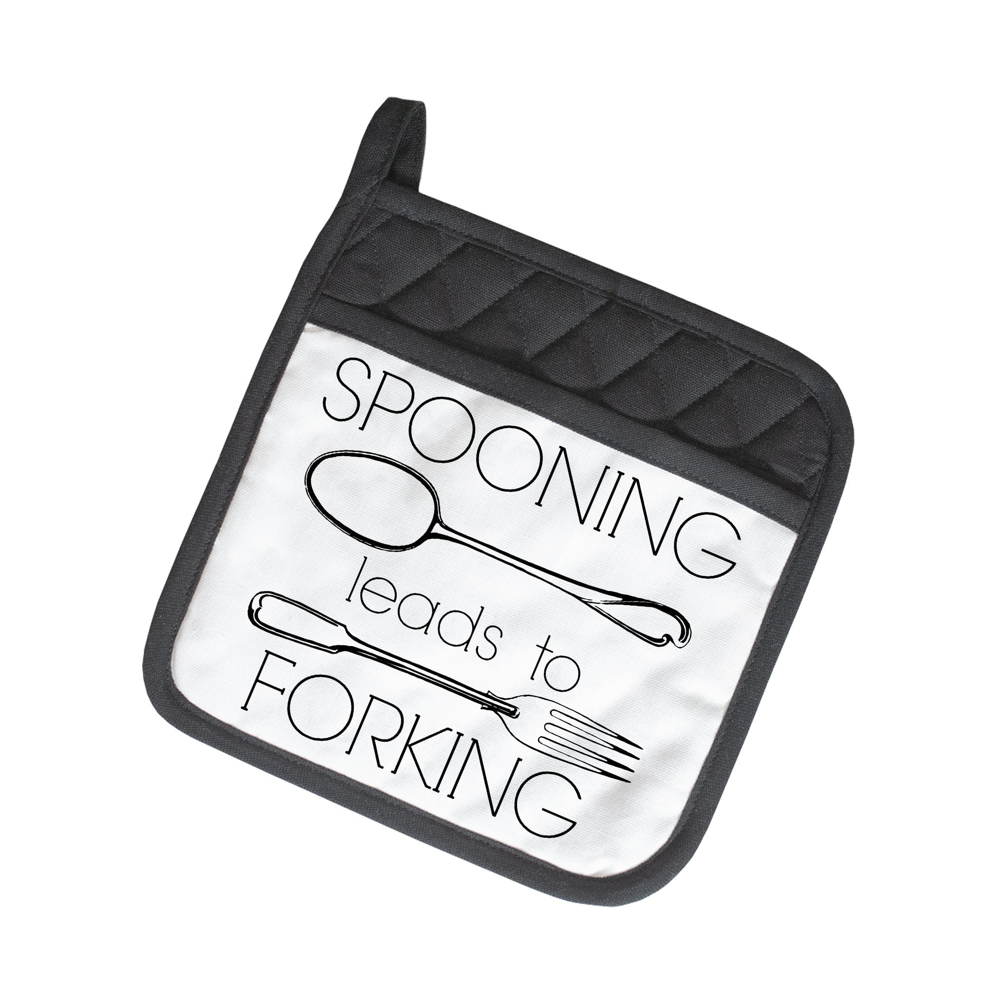 Spooning Leads To Forking Potholder - Twisted Wares®