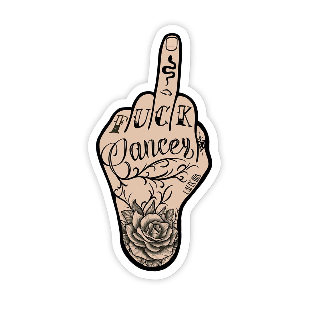 Fuck Cancer (Masculine) Sticker - Twisted Wares®
