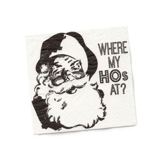Where My Hos At? Cocktail Napkins - Twisted Wares®