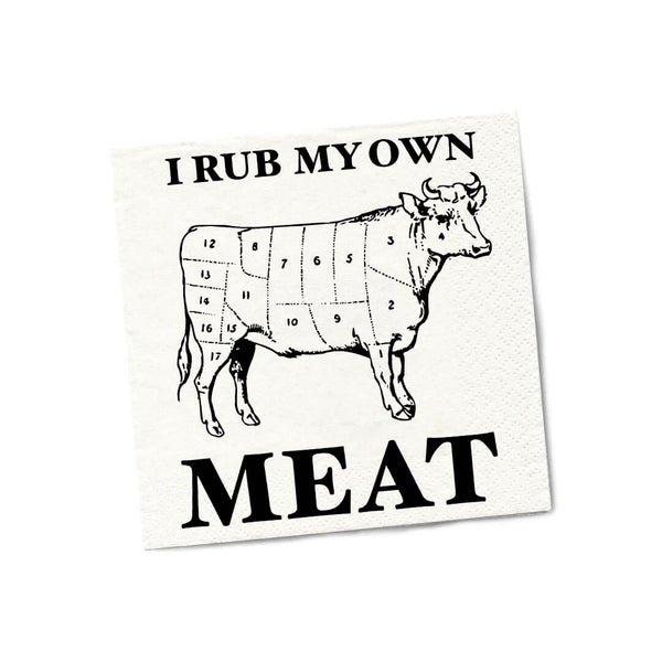 I Rub My Own Meat Cocktail Napkins - Twisted Wares®