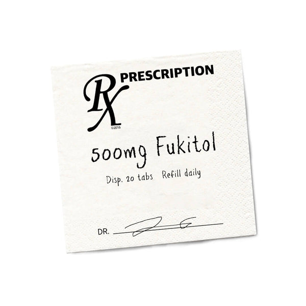 Fukitol Rx Cocktail Napkins - Twisted Wares®