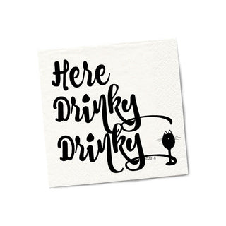 Here Drinky Drinky Cocktail Napkins - Twisted Wares®