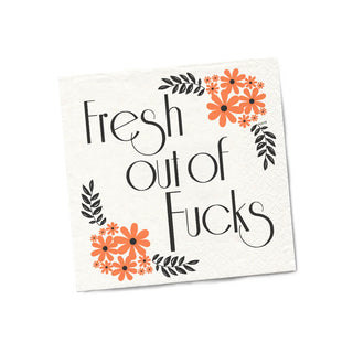 Fresh Out Of Fucks Cocktail Napkins - Twisted Wares®