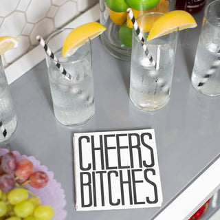 Cheers Bitches Cocktail Napkins - Twisted Wares®