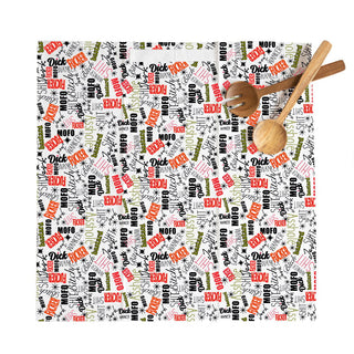 Sweary Words Pattern Flour Sack Hang Tight Towel - Twisted Wares®