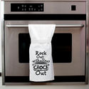 Rock Out With Your Crock Out Flour Sack Hang Tight Towel - Twisted Wares®